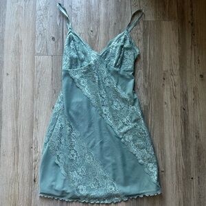 Sage Green Lace Dress